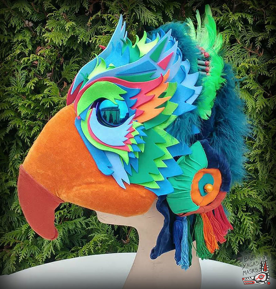 "Baba Yaga's Masks" Artist Creating Awesome Textile Masks For Everyone