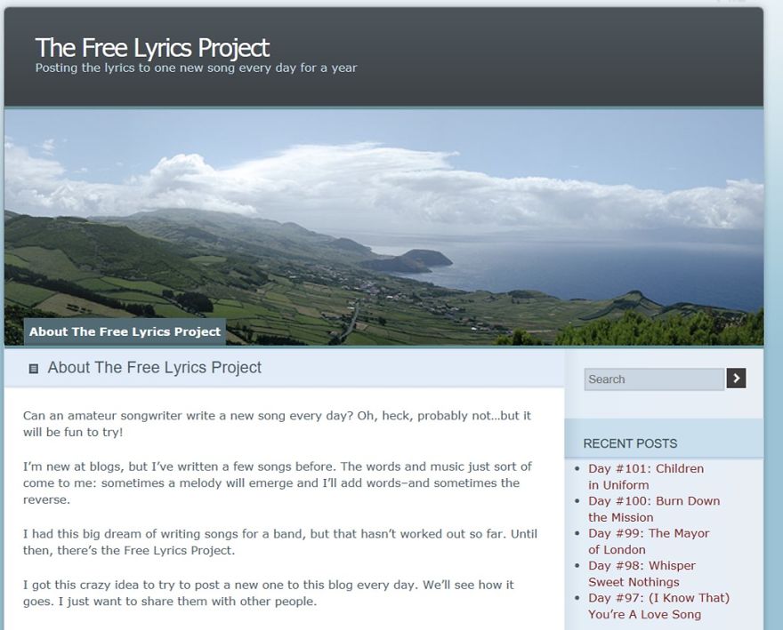 I Wrote One New Song Lyric A Day For 101 Days, And Now They're Available For Anyone To Use