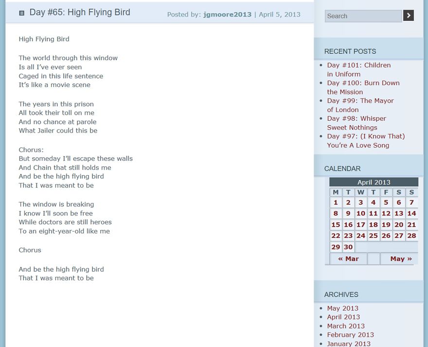 I Wrote One New Song Lyric A Day For 101 Days, And Now They're Available For Anyone To Use