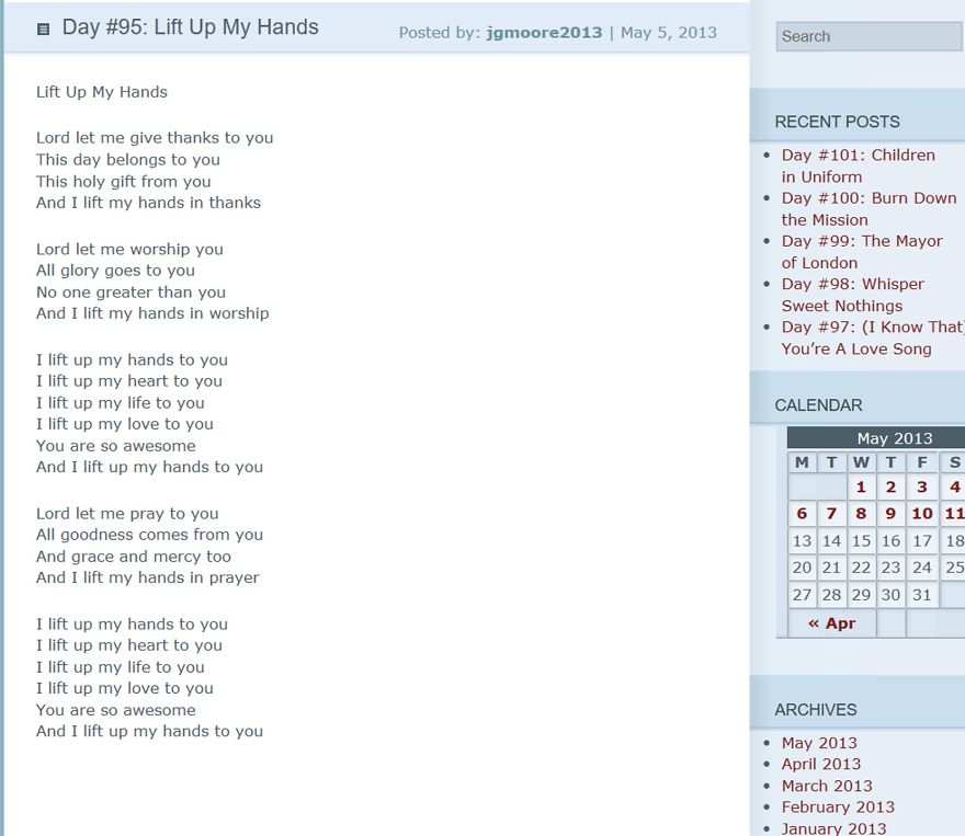 I Wrote One New Song Lyric A Day For 101 Days, And Now They're Available For Anyone To Use I Wrote One New Song Lyric A Day For 101 Days, And Now They're Available For Anyone To Use