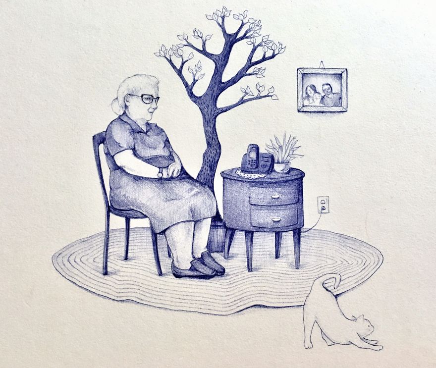 I'm Creating A Collection Of Little Vignettes With A Pen That Play With Our Relationship With Tech