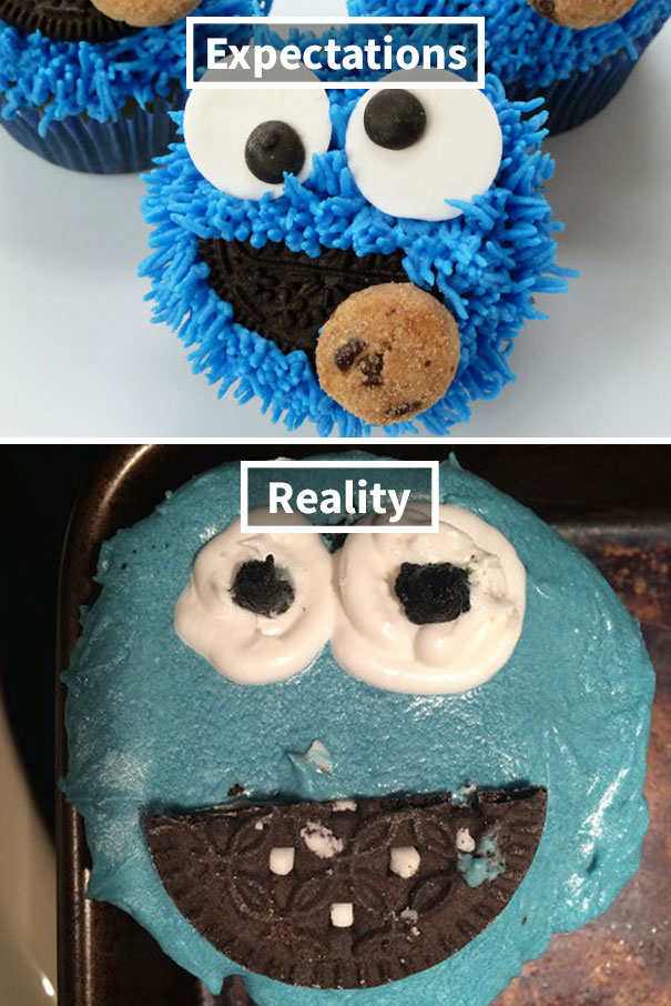 Cookie Monster Cupcakes