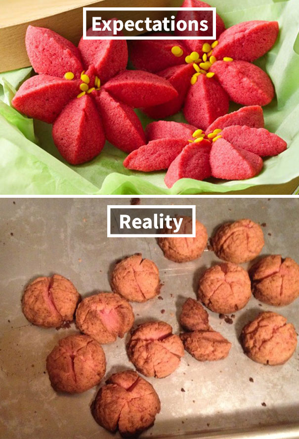Poinsettia Cookies
