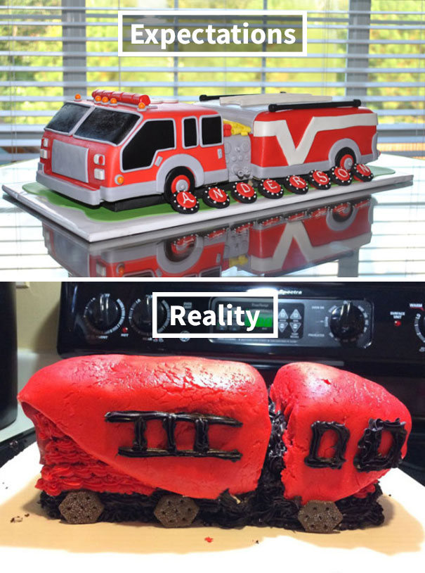 Fondant Fire Truck Cake