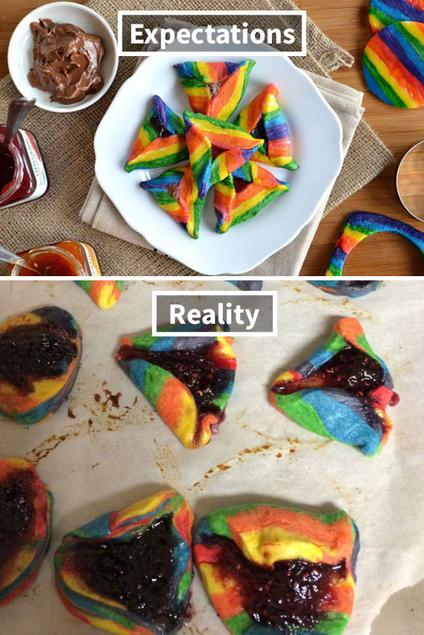 Rainbow Hamantaschen