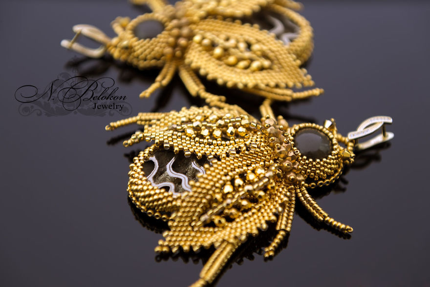 Gorgeous Beaded Insects Made By Russian Craftswoman Completely By Hand