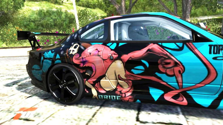 Graffiti On The Car