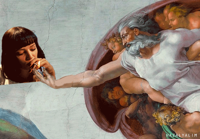 When You Have To Create Adam But Your Crush Needs Light Her Cigarette