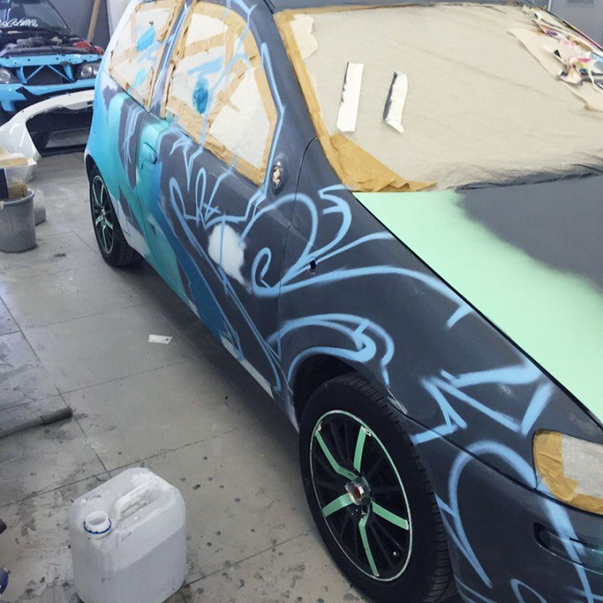 Graffiti On The Car