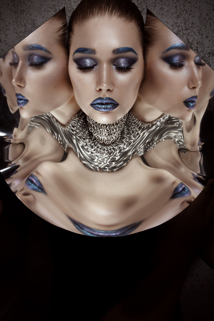 I Used Plastic Safety Mirror For Beauty Photoshoot, This Is What Happened