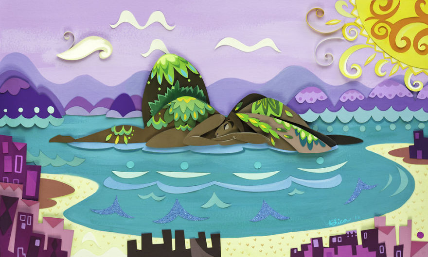 I Create A World Of My Own Using Paper, Scissors And A Little Too Much Color!