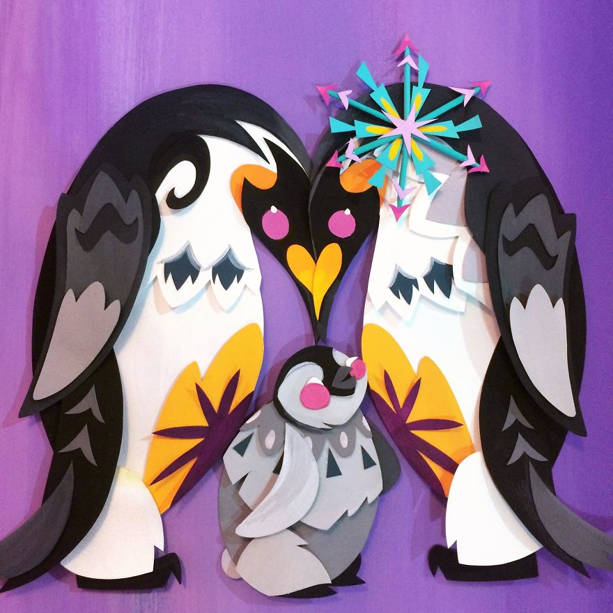 I Create A World Of My Own Using Paper, Scissors And A Little Too Much Color!