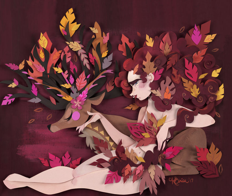 I Create A World Of My Own Using Paper, Scissors And A Little Too Much Color!