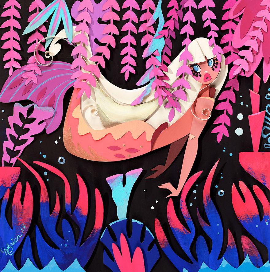 I Create A World Of My Own Using Paper, Scissors And A Little Too Much Color!