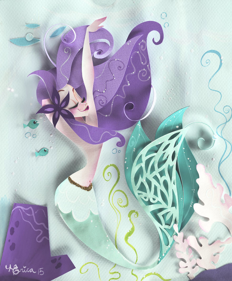 I Create A World Of My Own Using Paper, Scissors And A Little Too Much Color!