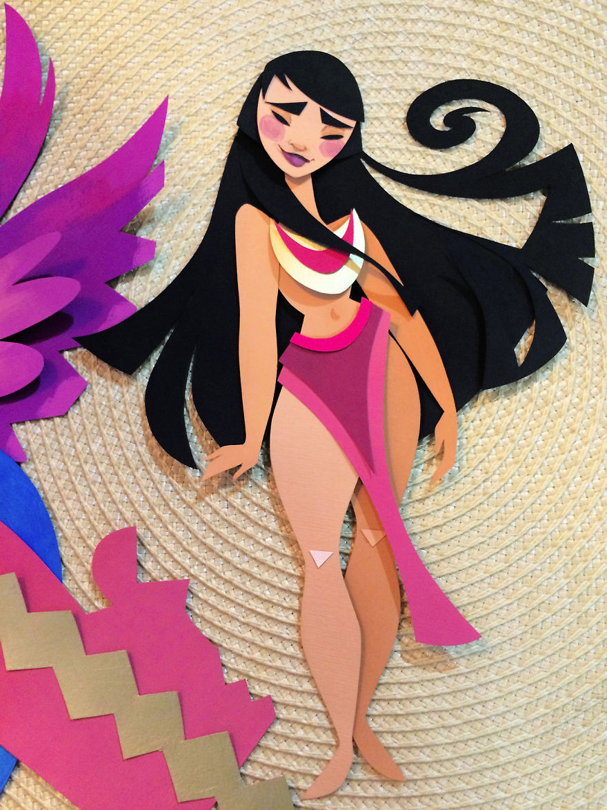 I Create A World Of My Own Using Paper, Scissors And A Little Too Much Color!