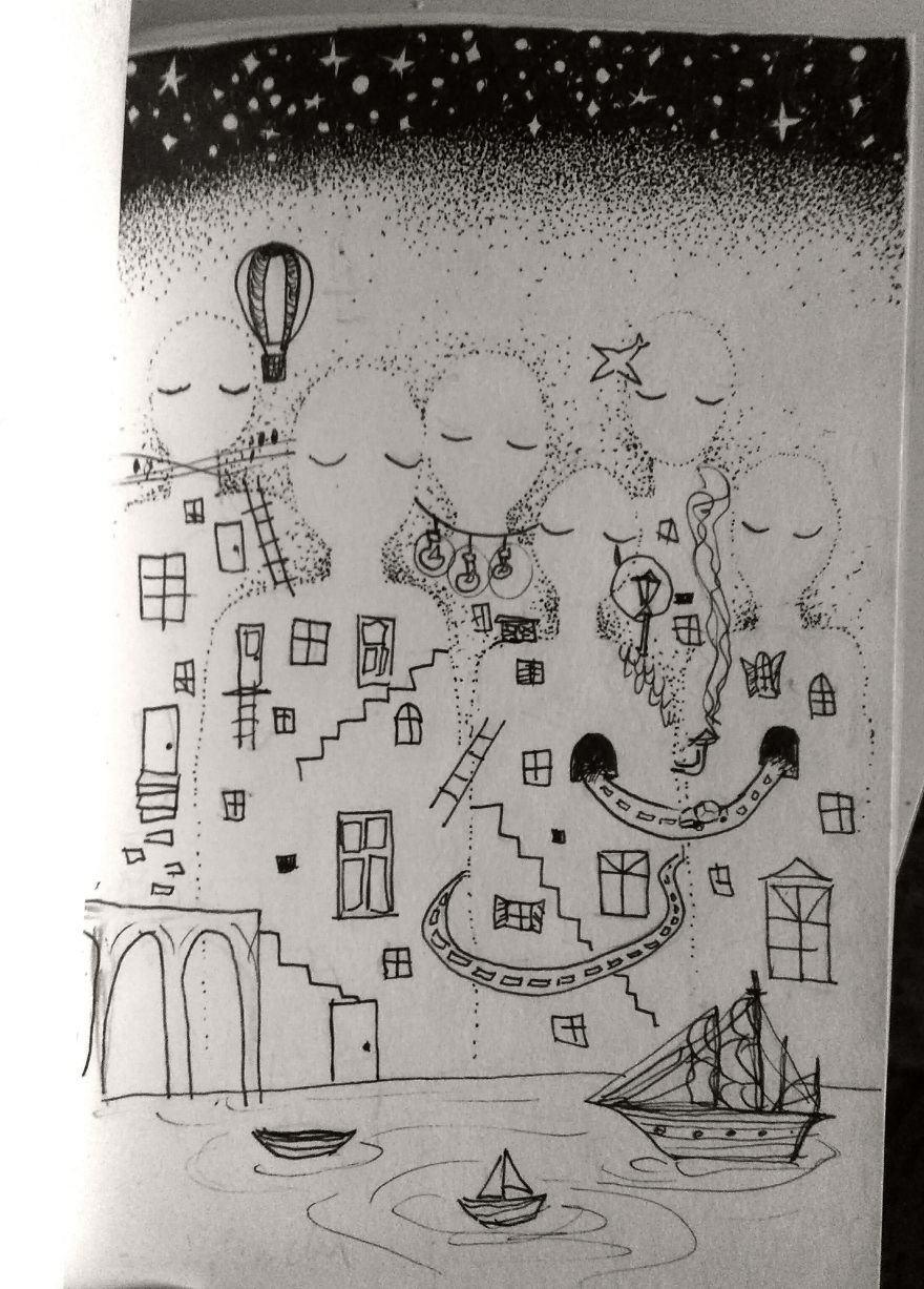 I Create Ink Drawings Since 2015 To Express My Feelings