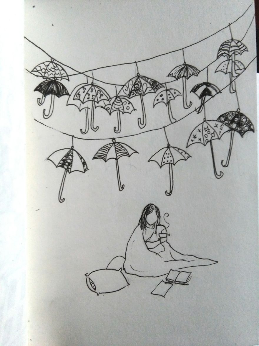 I Create Ink Drawings Since 2015 To Express My Feelings