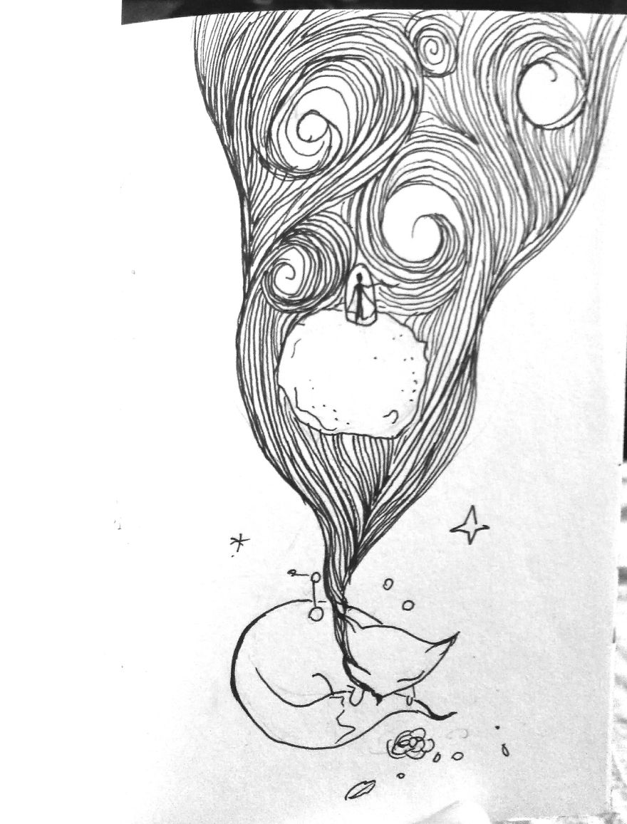 I Create Ink Drawings Since 2015 To Express My Feelings I Create Ink Drawings Since 2015 To Express My Feelings