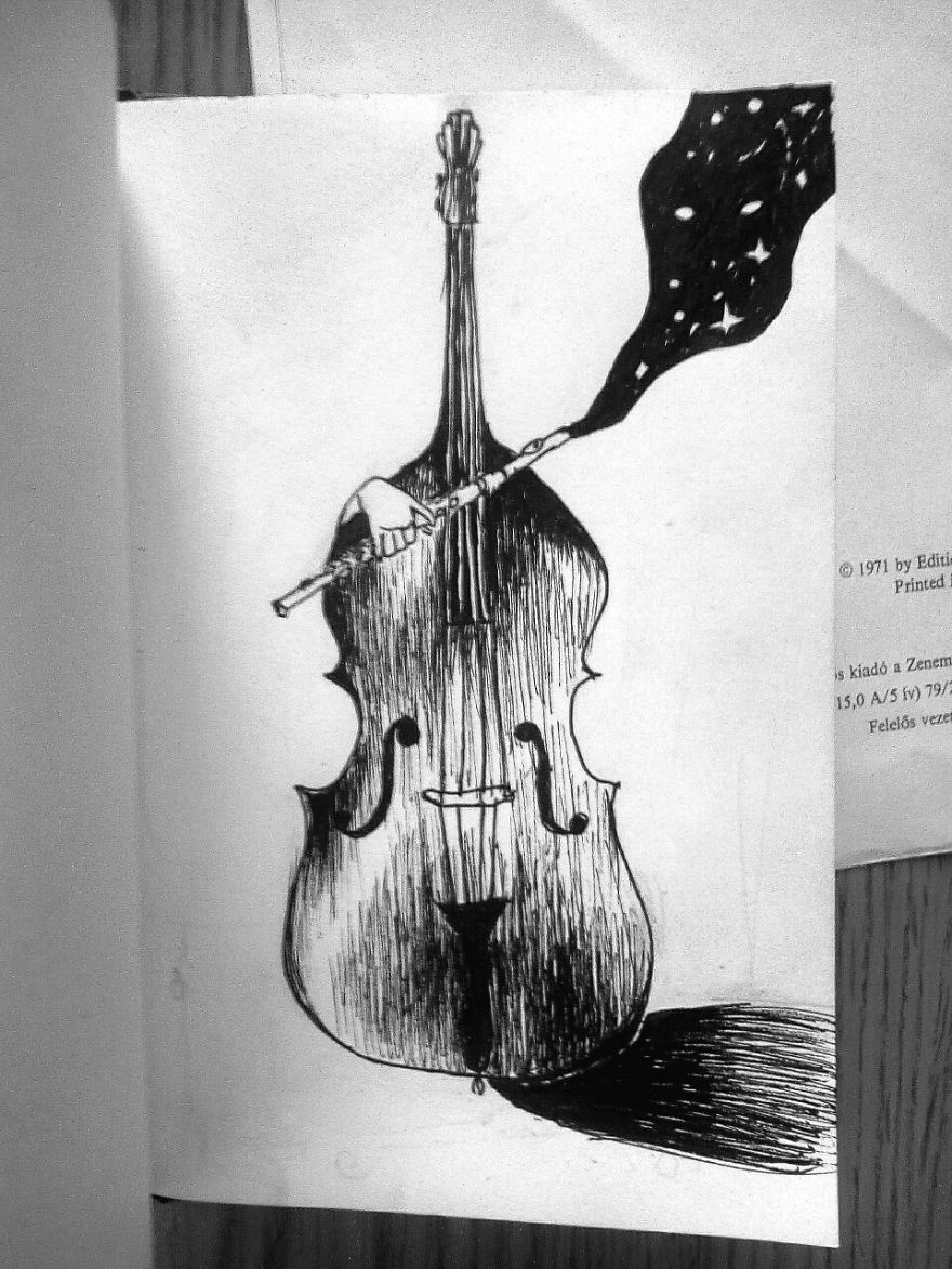 I Create Ink Drawings Since 2015 To Express My Feelings I Create Ink Drawings Since 2015 To Express My Feelings