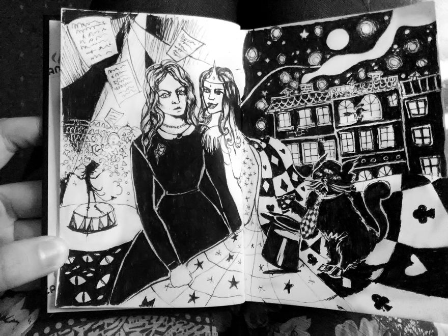 I Create Ink Drawings Since 2015 To Express My Feelings I Create Ink Drawings Since 2015 To Express My Feelings