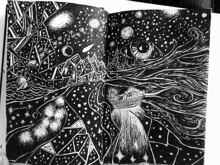 I Create Ink Drawings Since 2015 To Express My Feelings I Create Ink Drawings Since 2015 To Express My Feelings