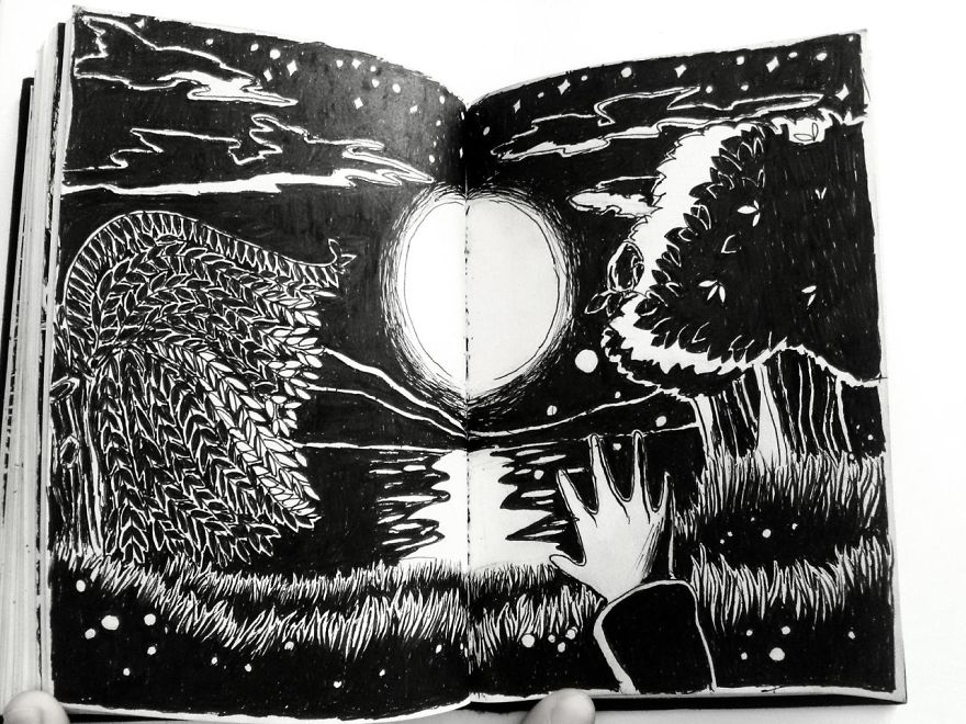 I Create Ink Drawings Since 2015 To Express My Feelings