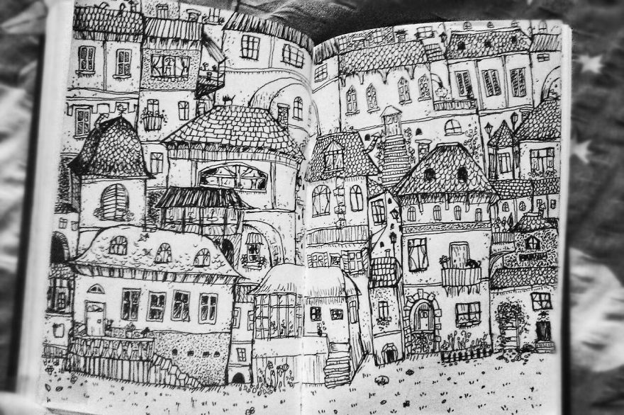 I Create Ink Drawings Since 2015 To Express My Feelings I Create Ink Drawings Since 2015 To Express My Feelings