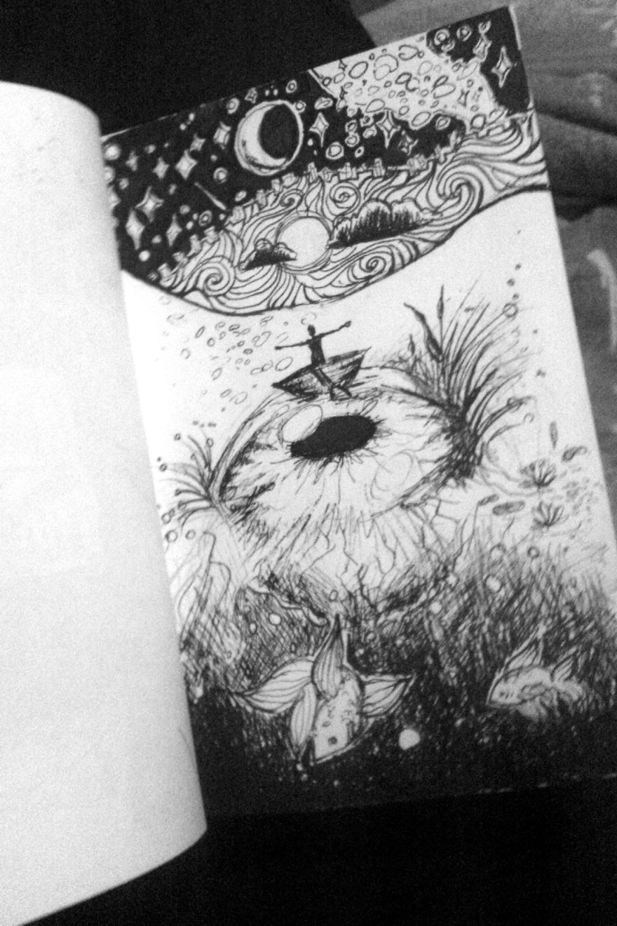 I Create Ink Drawings Since 2015 To Express My Feelings