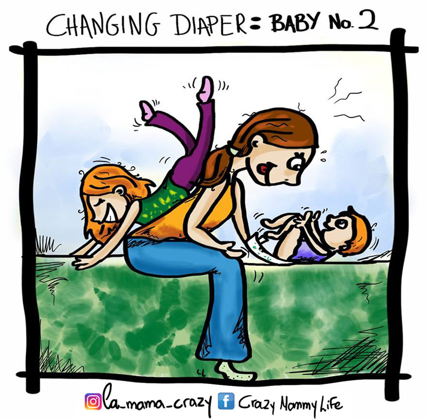 I Illustrate My Everyday Life As A Parent And This Is What Living With Two Little Ones Is Like