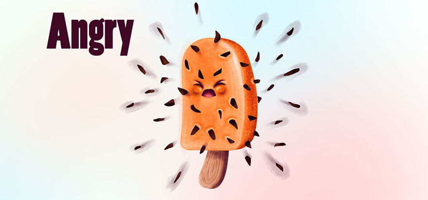 I Made 10 Icecream Illustrations That Resemble Humans And Emotions