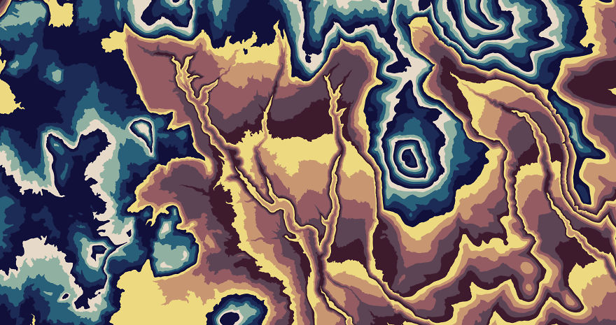 I Made A Series Of National Park Topography Prints I Made A Series Of National Park Topography Prints