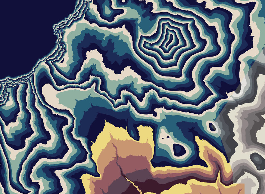 I Made A Series Of National Park Topography Prints I Made A Series Of National Park Topography Prints