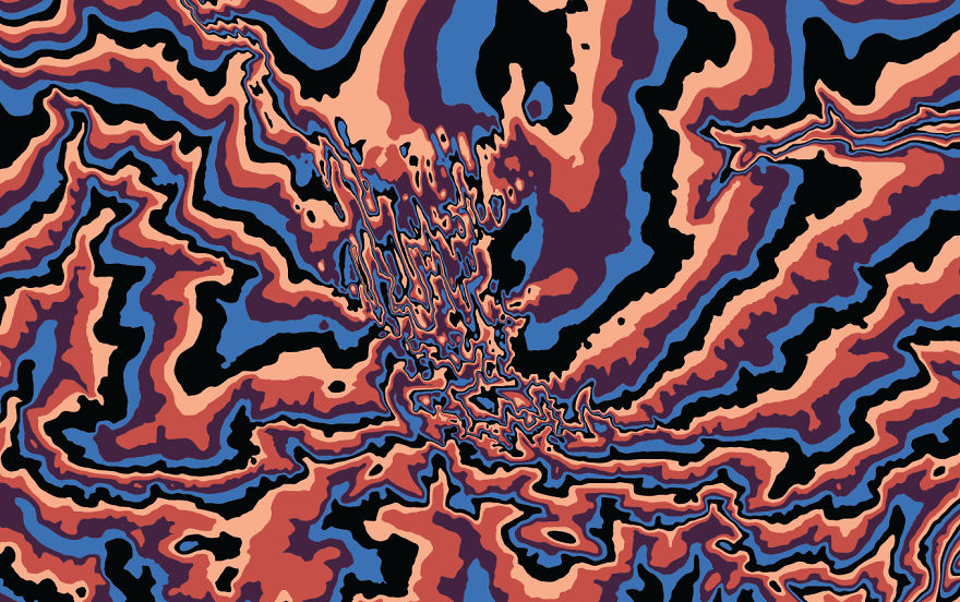 I Made A Series Of National Park Topography Prints I Made A Series Of National Park Topography Prints