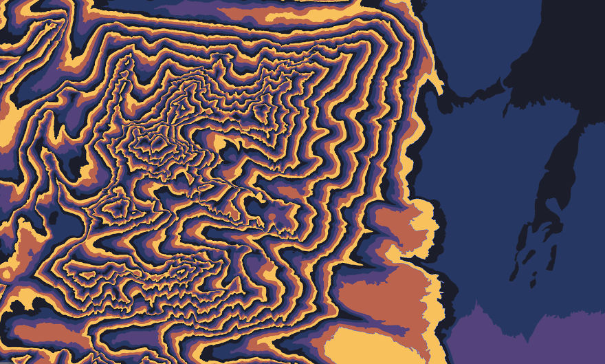 I Made A Series Of National Park Topography Prints I Made A Series Of National Park Topography Prints