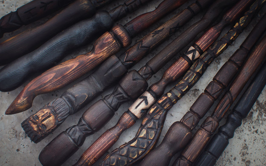 I Made My Own Harry Potter Wands, Because Apparently Wood Carving Is Fun!