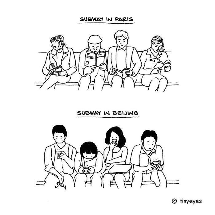 I Made These Comics To Compare Chinese Culture With Western Culture Through Everyday Life