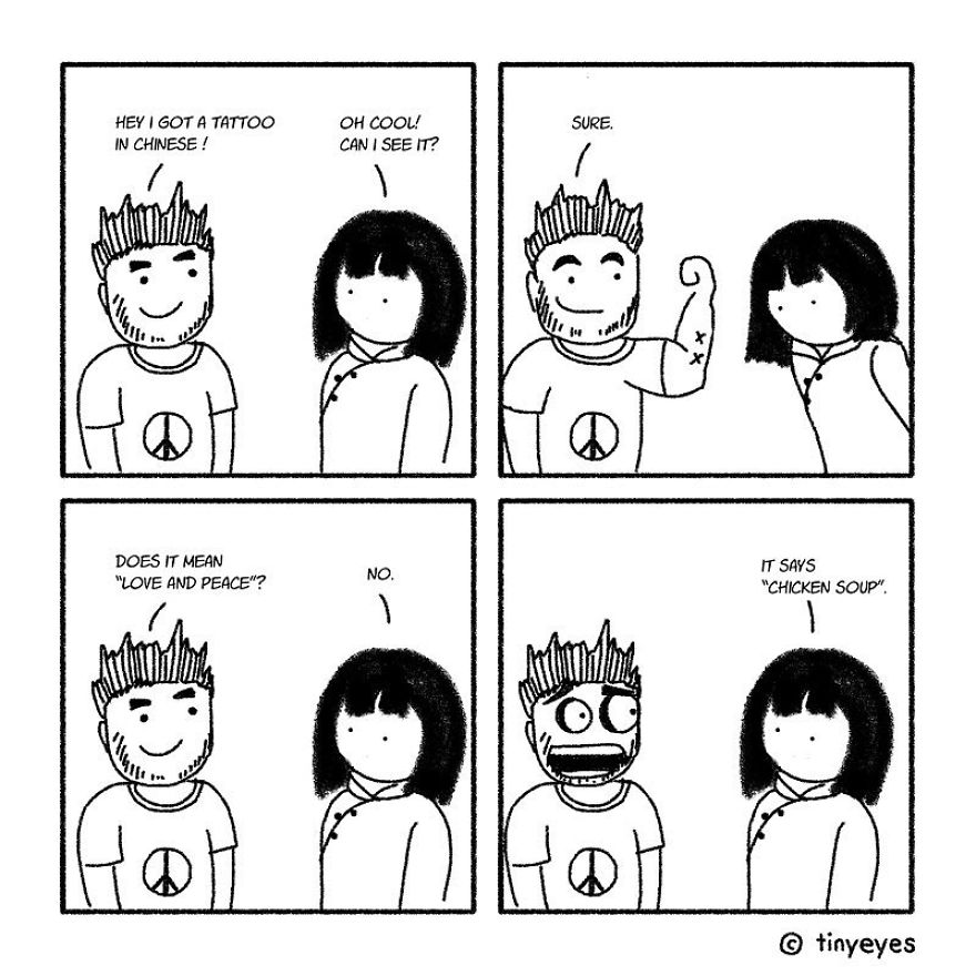 I Made These Comics To Compare Chinese Culture With Western Culture Through Everyday Life