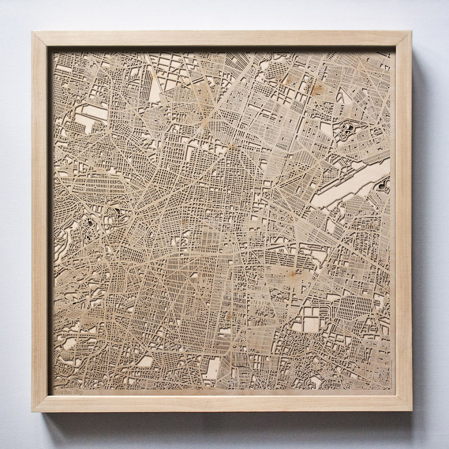 30+ Wooden City Maps That Will Make You Search For Your House! 30+ Wooden City Maps That Will Make You Search For Your House!