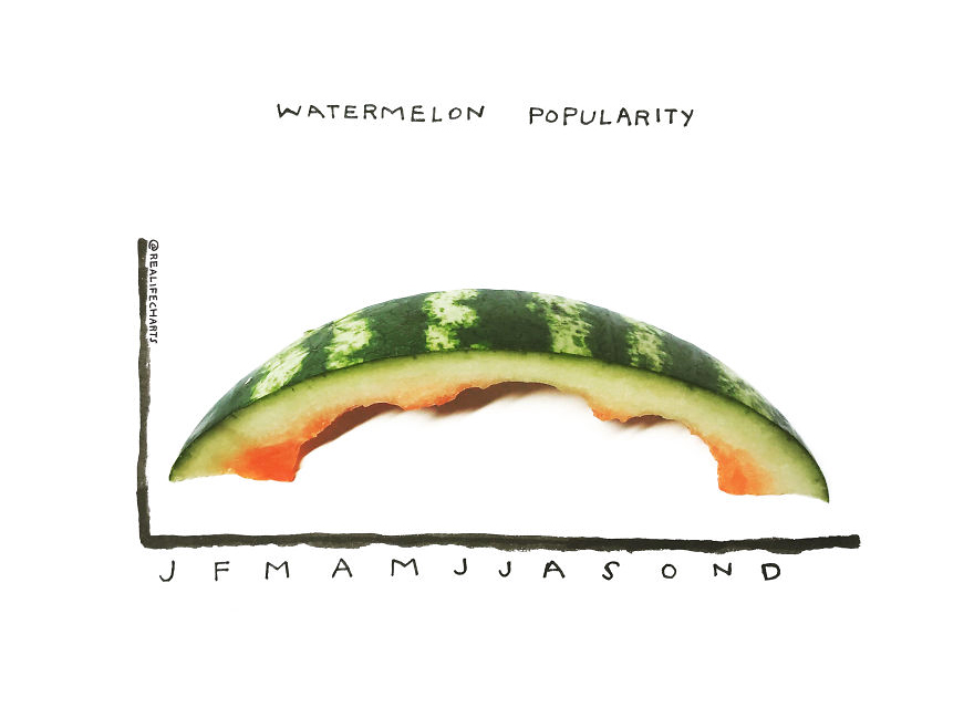 I Make Charts Out Of Everyday Objects I Make Charts Out Of Everyday Objects