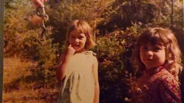 Snakes? Bring It On. Me And My Cousin Being Threatened By Snakes. Clearly We Don't Care.