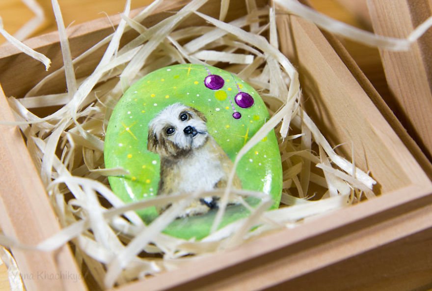 I Painted Cute Dogs On Sea Stones To Celebrate The Year Of The Dog
