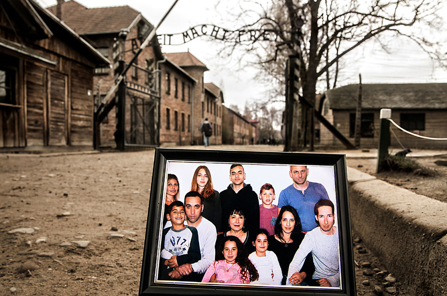 I Placed Photographs Of My Family Throughout Auschwitz, To Document The Life Of 4 Generations Since My Grandmother Survived The Camp I Placed Photographs Of My Family Throughout Auschwitz, To Document The Life Of 4 Generations Since My Grandmother Survived The Camp