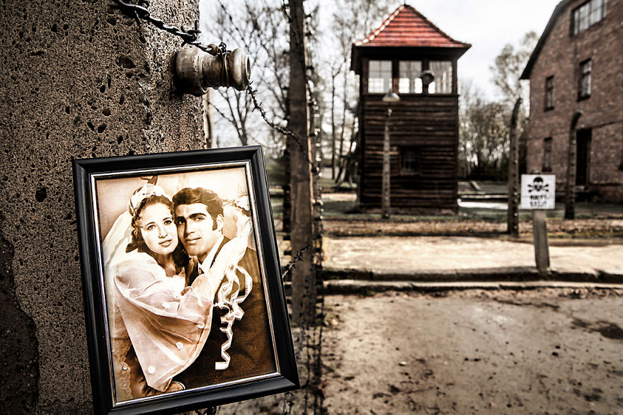 I Placed Photographs Of My Family Throughout Auschwitz, To Document The Life Of 4 Generations Since My Grandmother Survived The Camp I Placed Photographs Of My Family Throughout Auschwitz, To Document The Life Of 4 Generations Since My Grandmother Survived The Camp