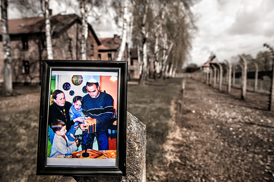 I Placed Photographs Of My Family Throughout Auschwitz, To Document The Life Of 4 Generations Since My Grandmother Survived The Camp I Placed Photographs Of My Family Throughout Auschwitz, To Document The Life Of 4 Generations Since My Grandmother Survived The Camp