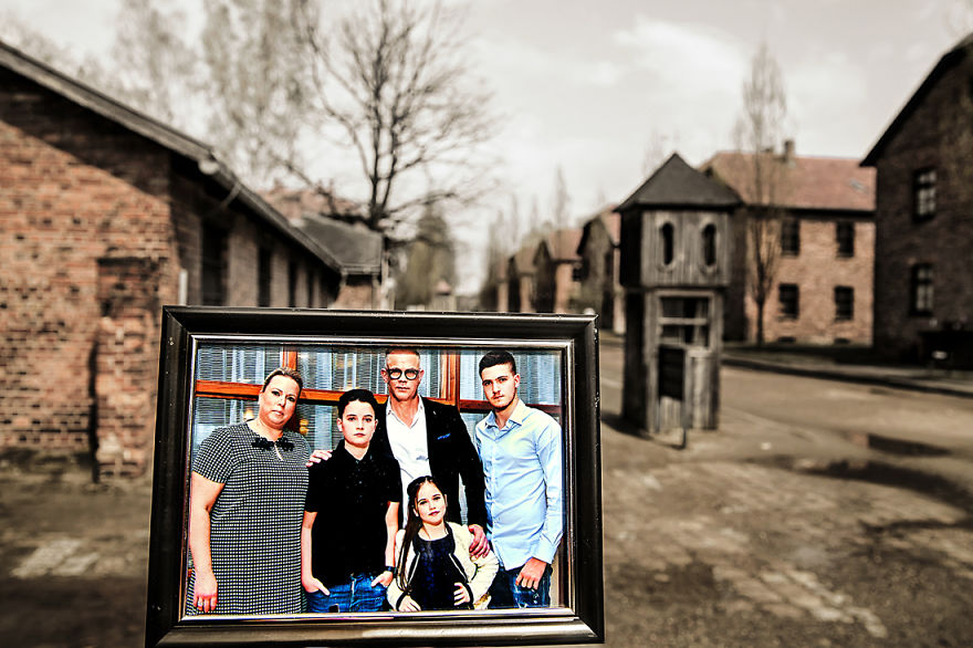 I Placed Photographs Of My Family Throughout Auschwitz, To Document The Life Of 4 Generations Since My Grandmother Survived The Camp I Placed Photographs Of My Family Throughout Auschwitz, To Document The Life Of 4 Generations Since My Grandmother Survived The Camp