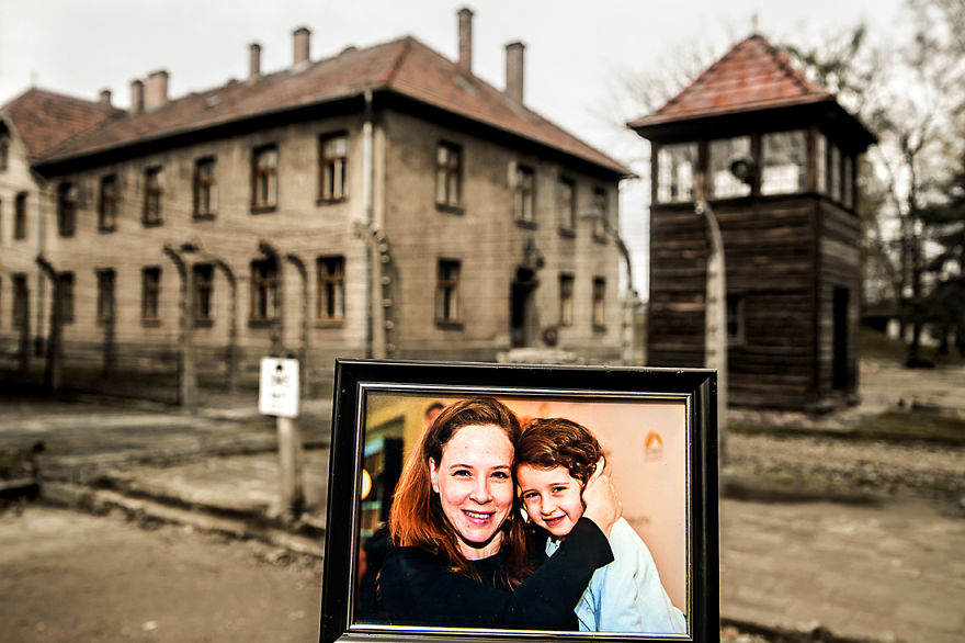 I Placed Photographs Of My Family Throughout Auschwitz, To Document The Life Of 4 Generations Since My Grandmother Survived The Camp I Placed Photographs Of My Family Throughout Auschwitz, To Document The Life Of 4 Generations Since My Grandmother Survived The Camp