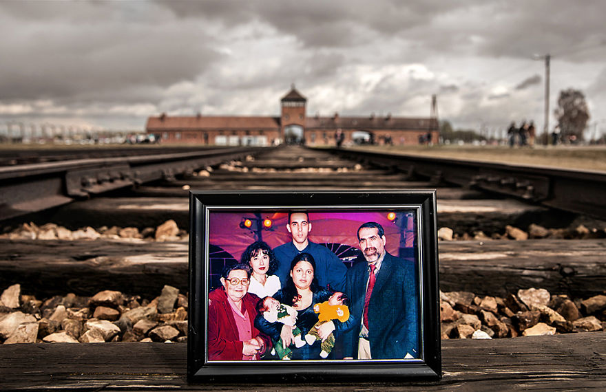 I Placed Photographs Of My Family Throughout Auschwitz, To Document The Life Of 4 Generations Since My Grandmother Survived The Camp I Placed Photographs Of My Family Throughout Auschwitz, To Document The Life Of 4 Generations Since My Grandmother Survived The Camp
