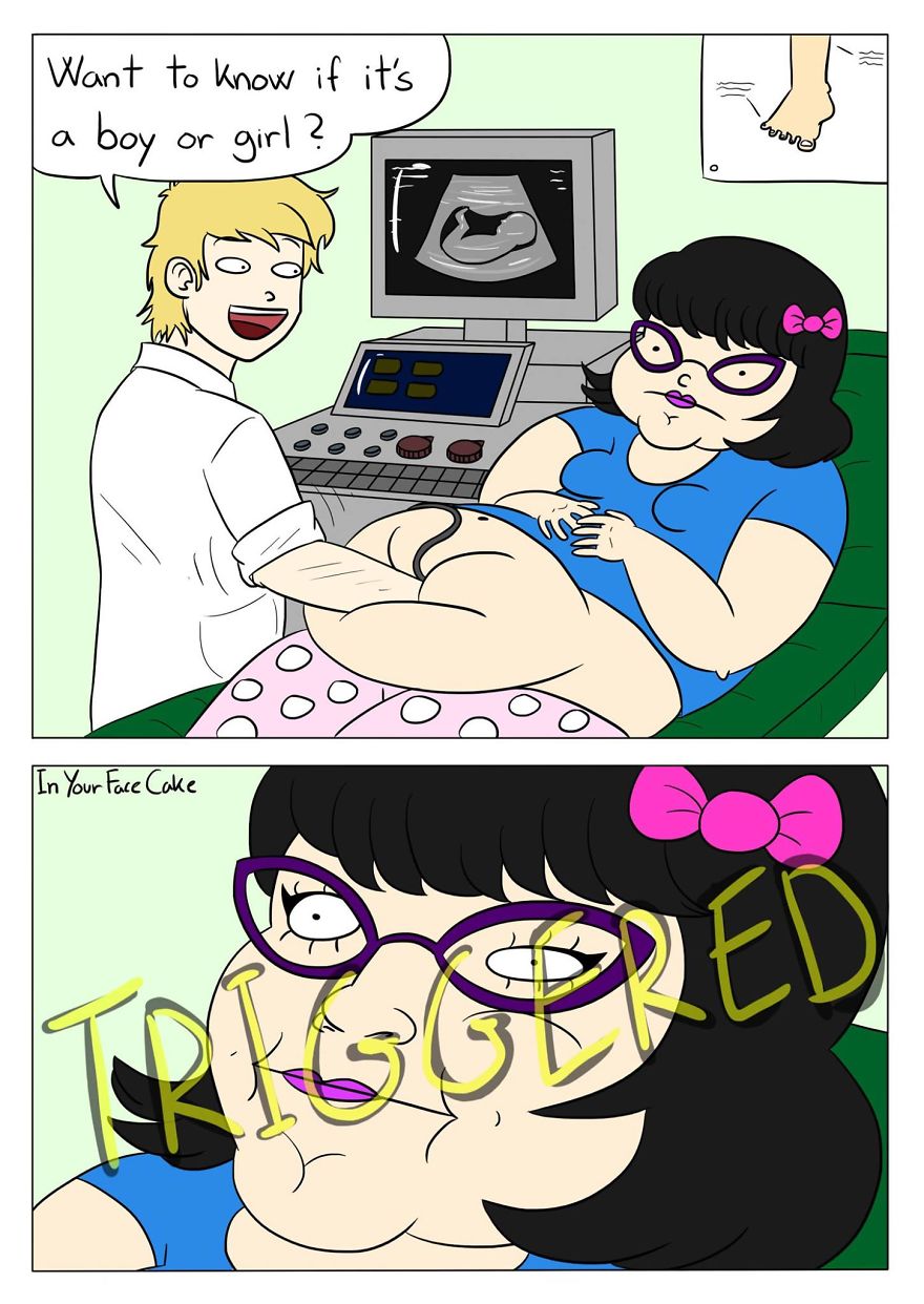 In Your Face Cake Comics - Oc