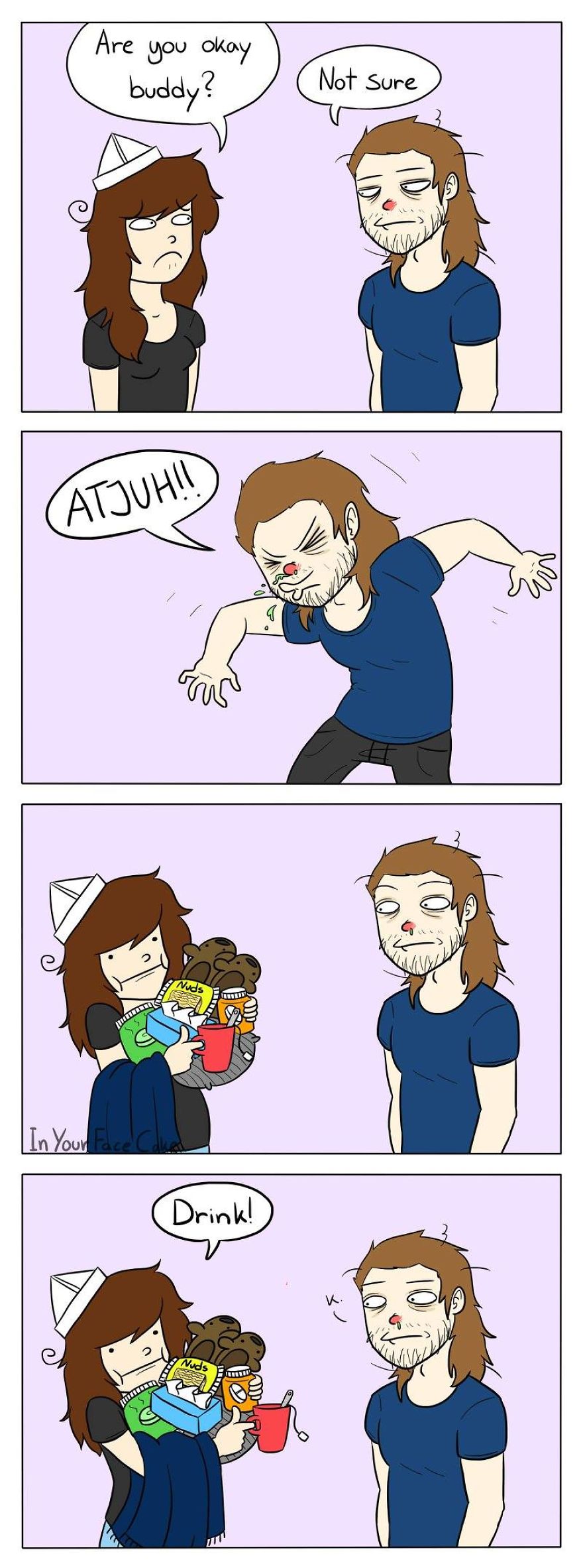 In Your Face Cake Comics - Oc